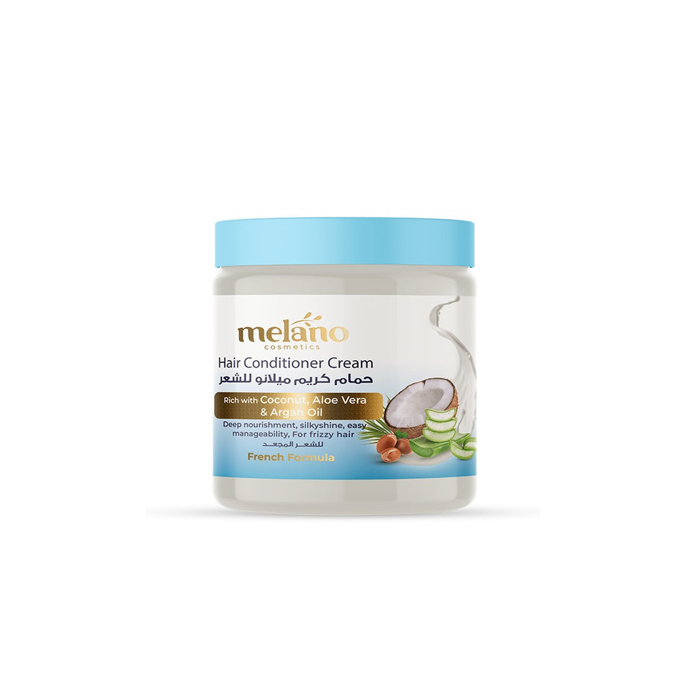 Melano hair conditioner with aloe vera, coconut oil, argan oil