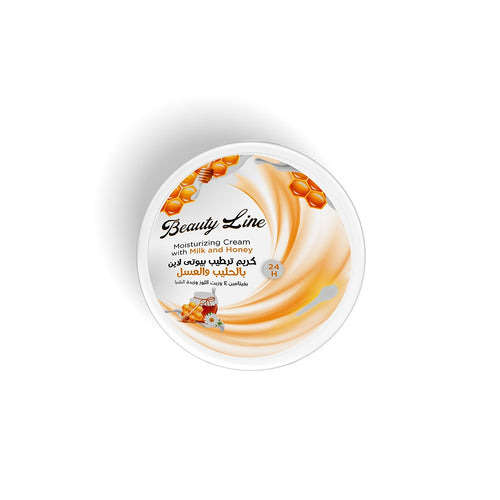 كريم بيوتي لاين بالعسل والحليب للبشرة – 120 غرام