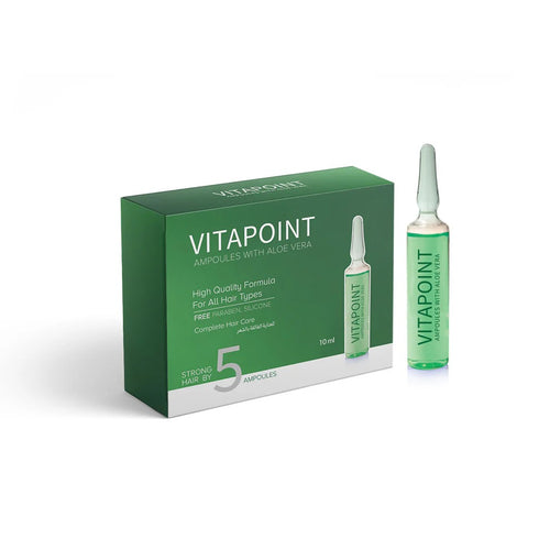 Vitapoint hair ampoules with aloe vera, 5 * 10 ml